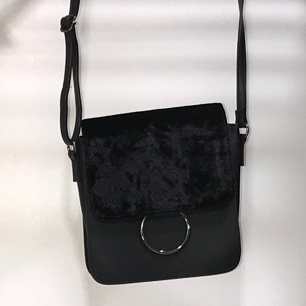 Faux leather crossbody bag